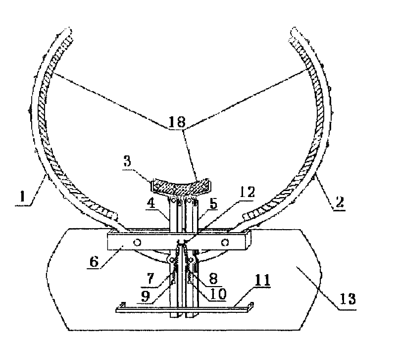 Connecting rod type eagle claw climber