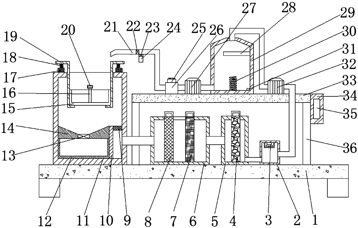 Sewage treatment device for microbial breeding and having heating function