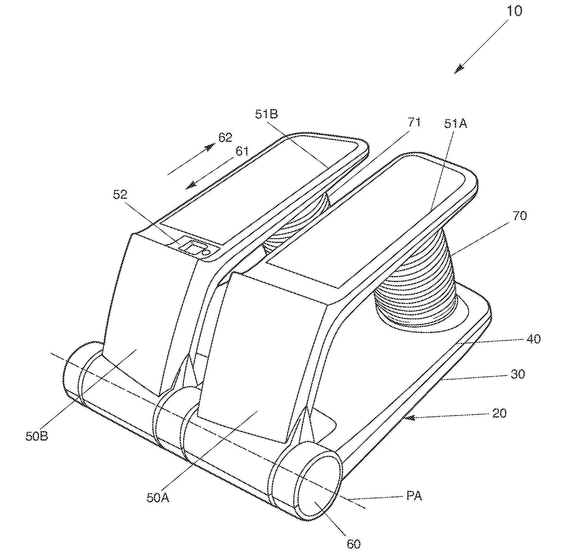 Stair climbing exercise apparatus with improved bellows