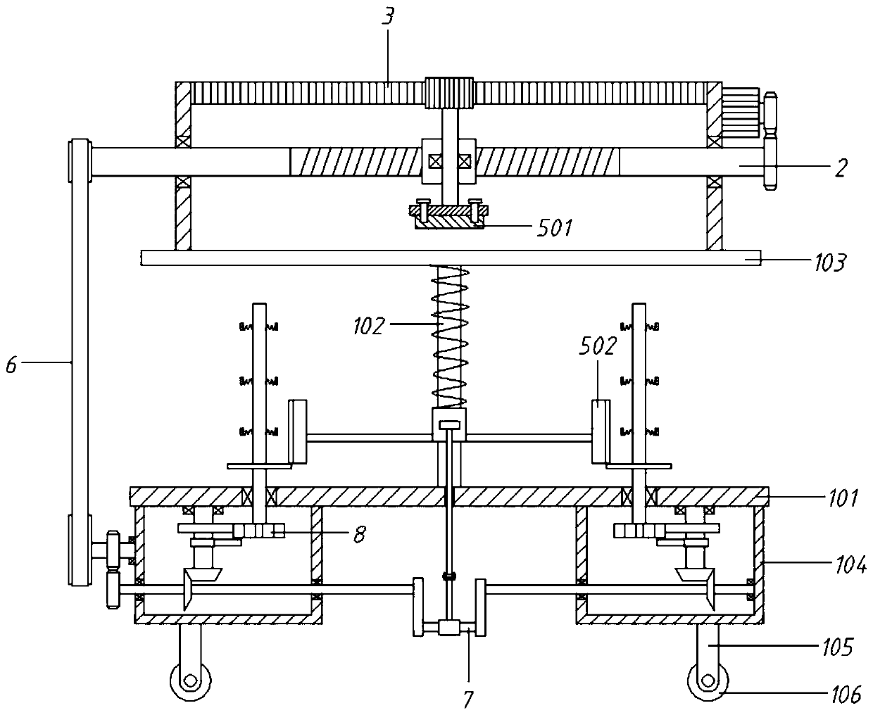 Grinding device capable of simultaneously processing plate and pipe fittings