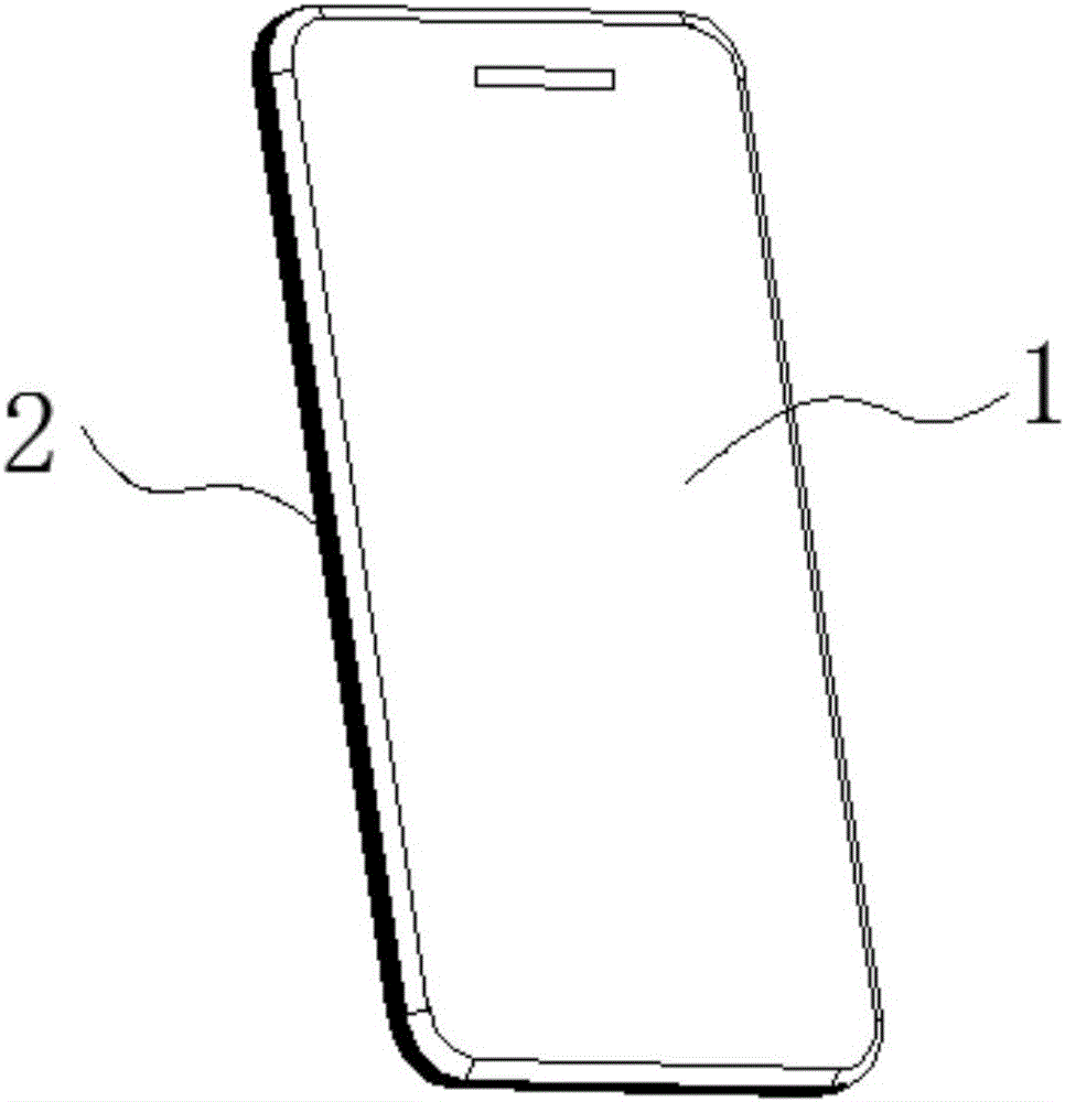 Full-screen curved-plane evaporation mobile phone glass film and production process thereof