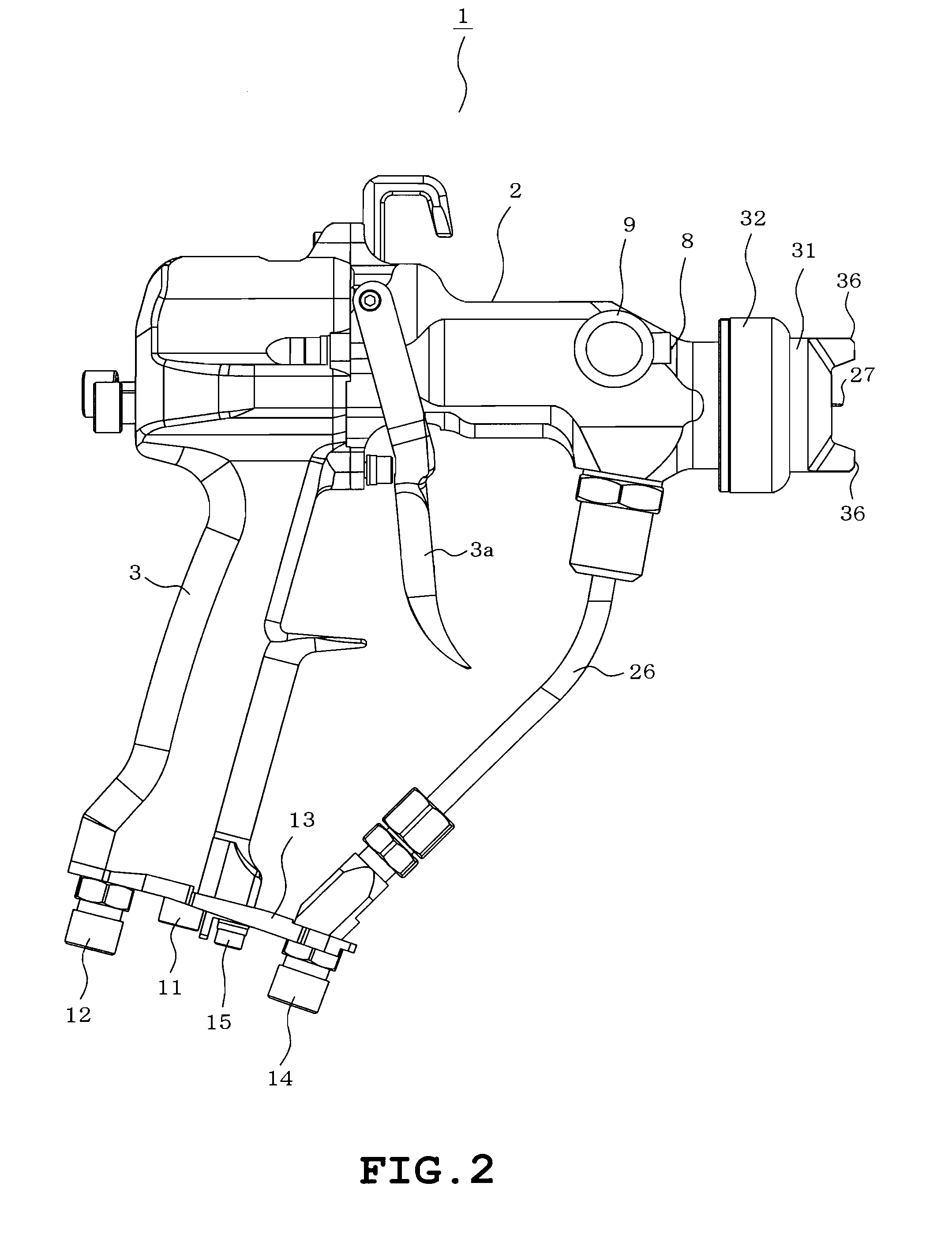 Electrostatic spraying device