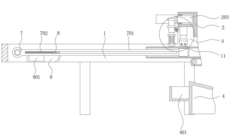 Building aluminum profile groove cutting device and cutting method thereof