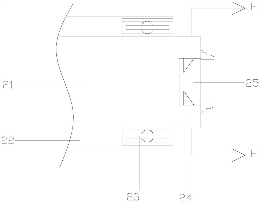 A hydraulic lathe for bearing processing with resistance positioning detection