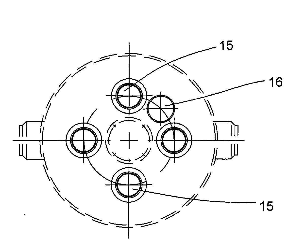 Heat exchange device for methanol synthesis reactor