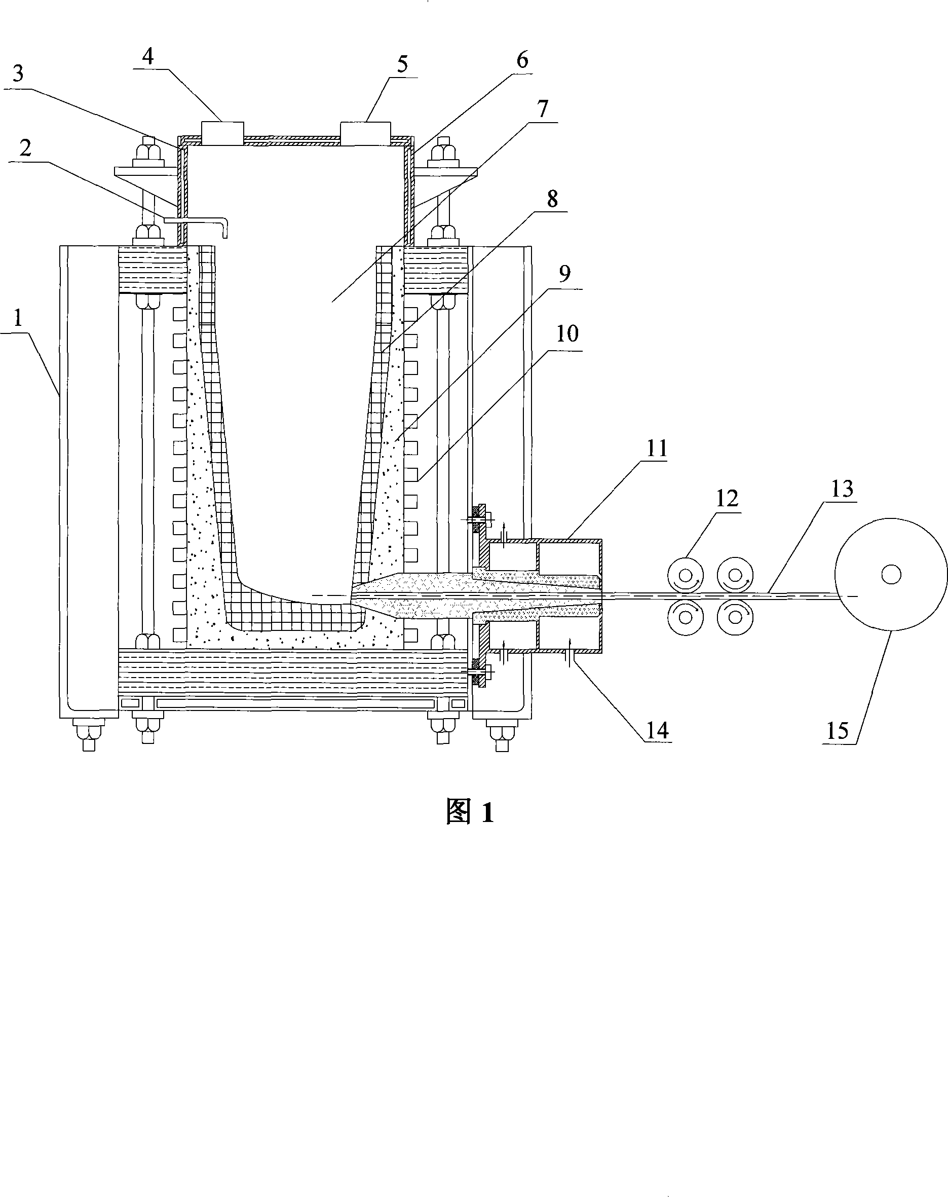 Apparatus for preparing easy-oxidizing hard-distortion alloy wire staff