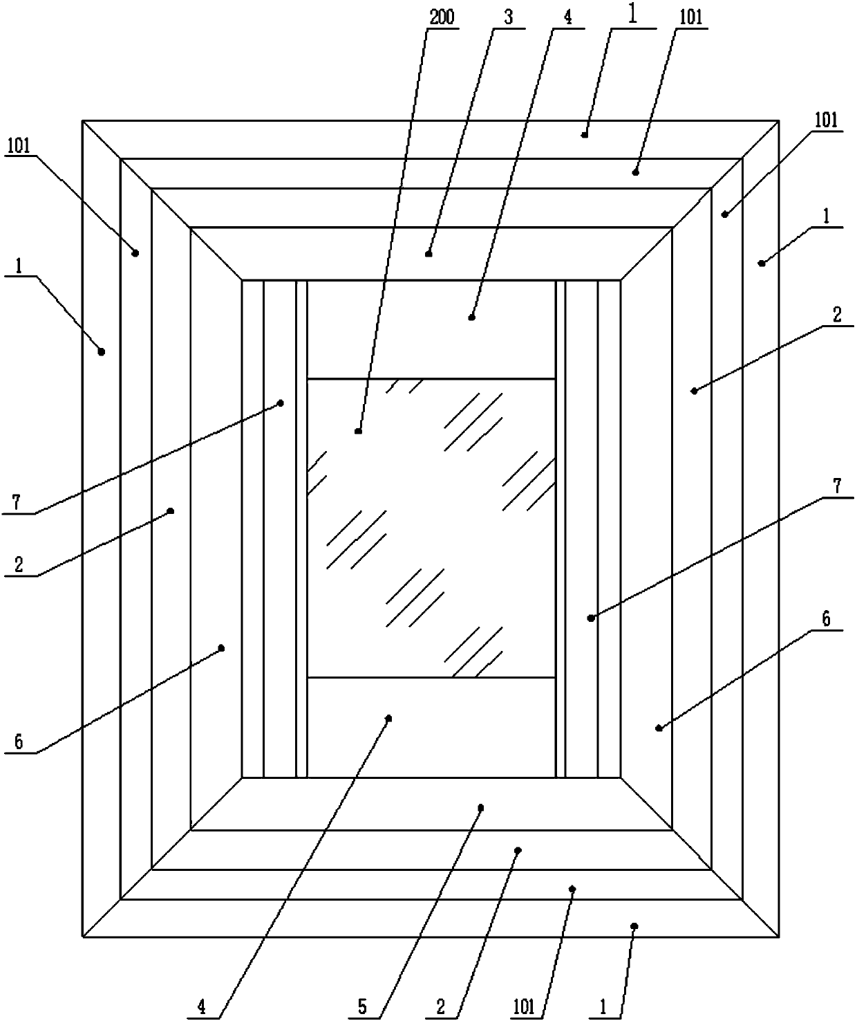 Double safety protection window