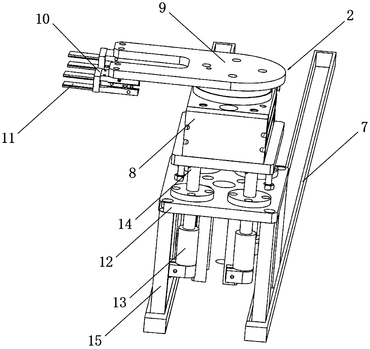 Rotary robot welding fixture and working method thereof