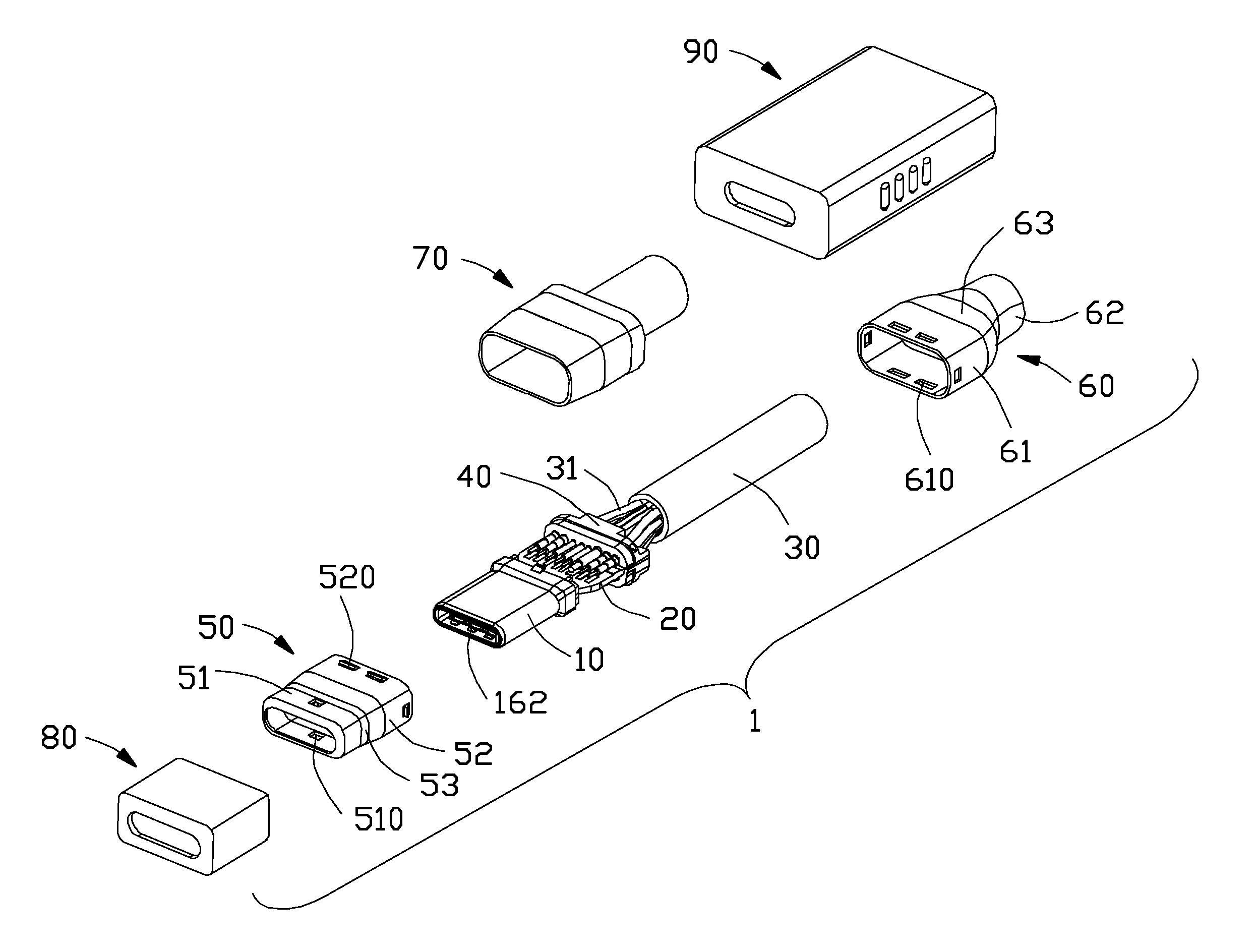 Plug connector assembly having improved Anti-emi performance
