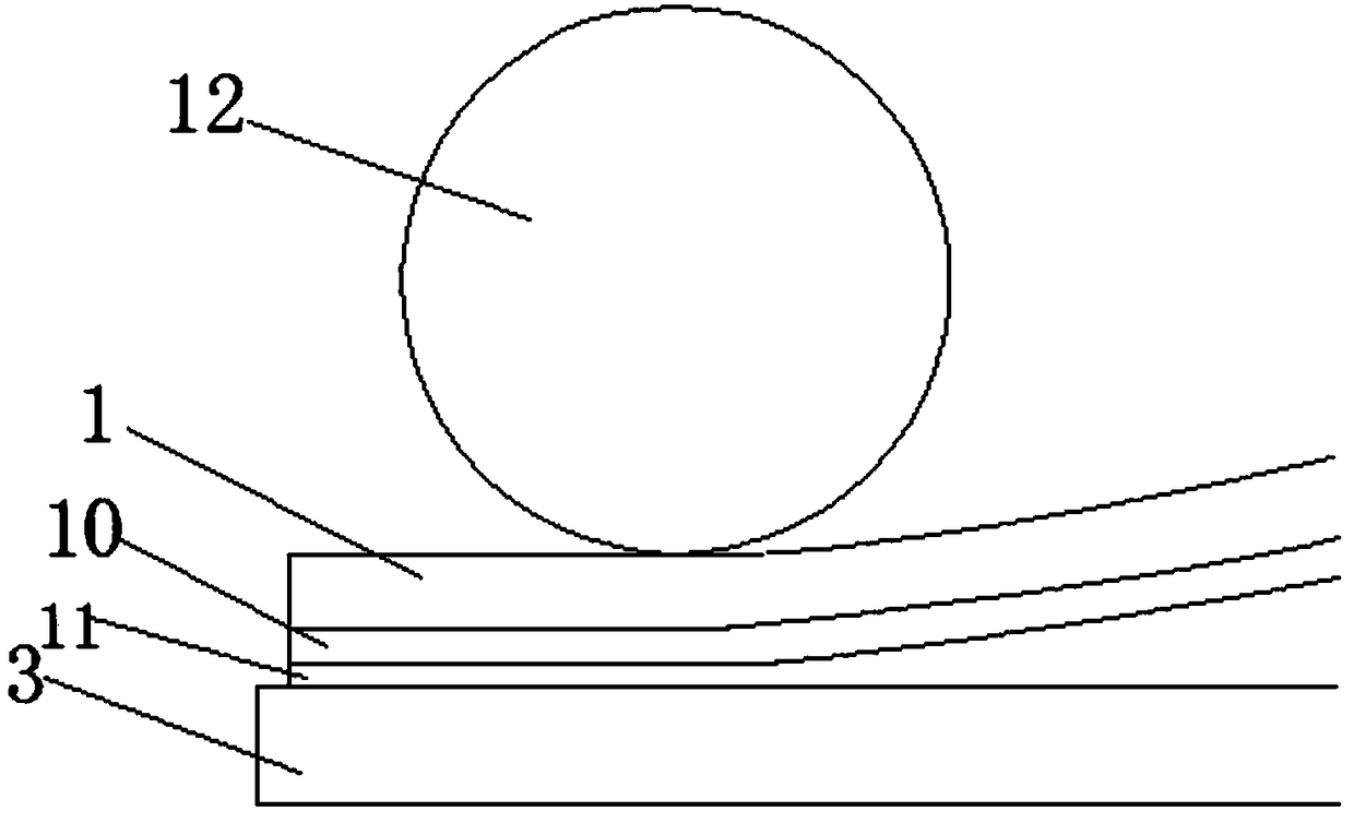 Adhering method and liquid crystal display screen adhered by adhering method