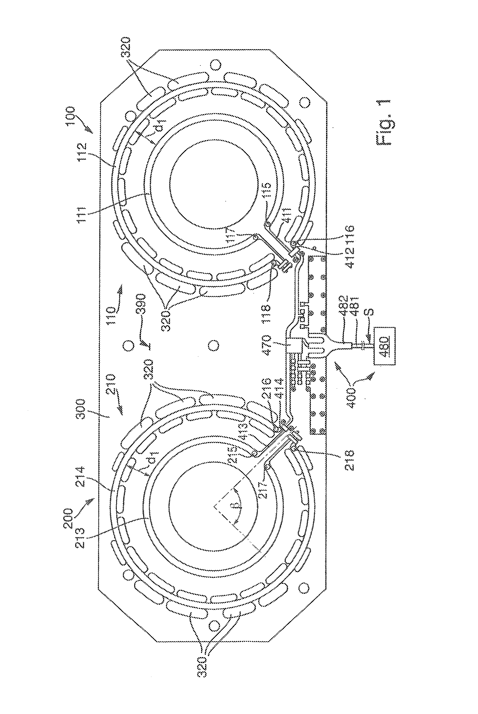 RFID reader device and antenna device