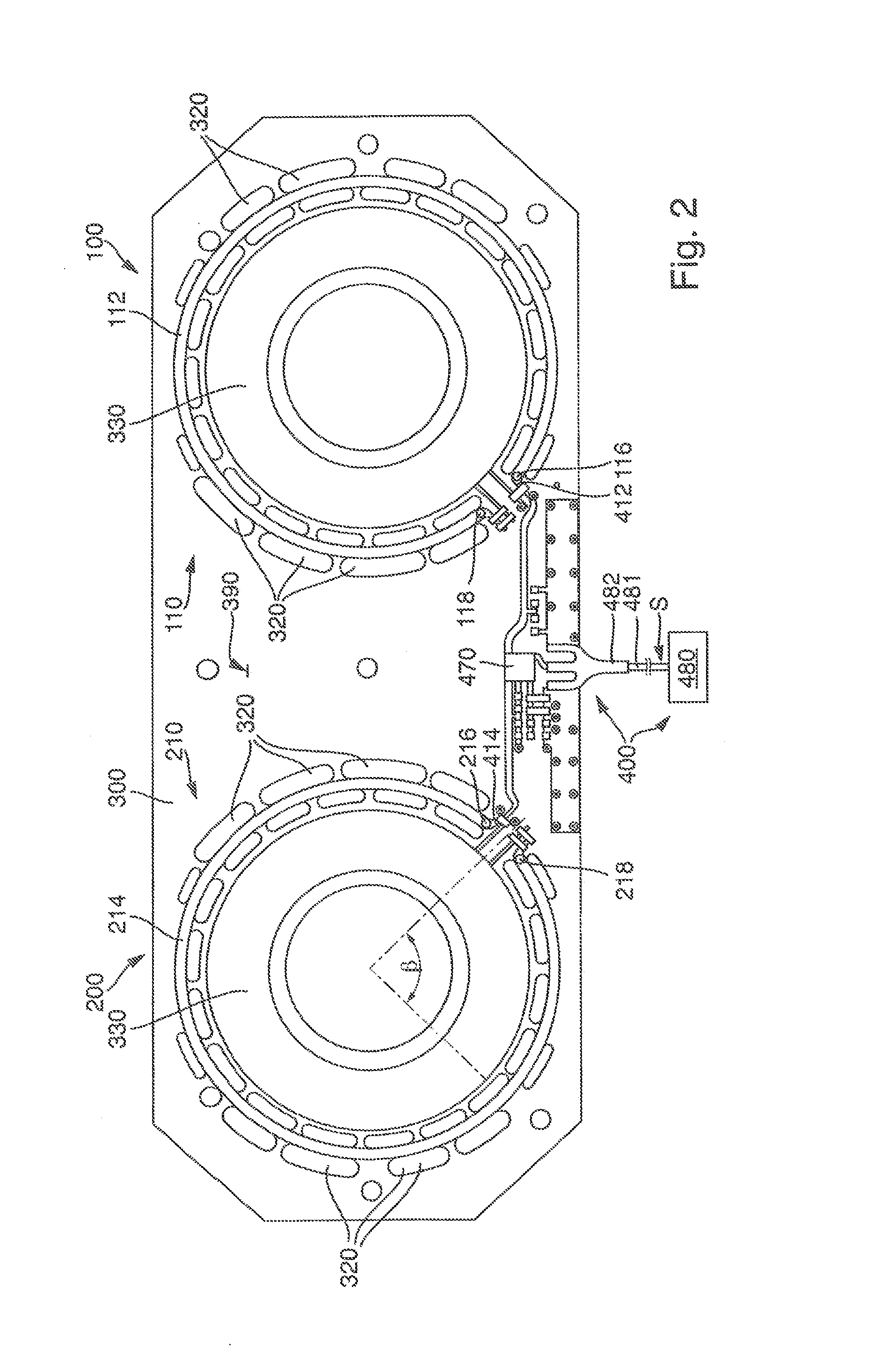 RFID reader device and antenna device