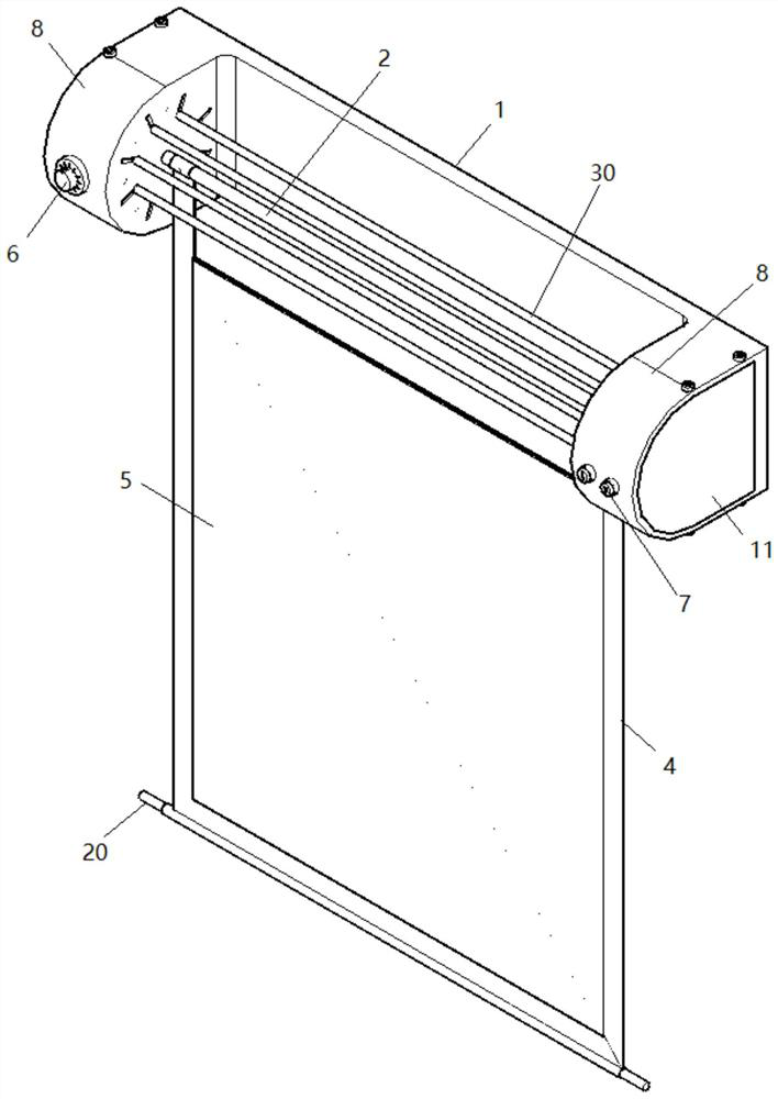 Heating towel wall hanging support based on graphene heating film and manufacturing method