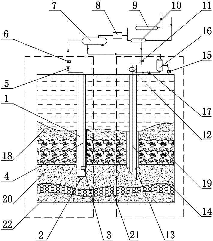 A reverse mining method and mining equipment for a seabed natural gas hydrate stable layer