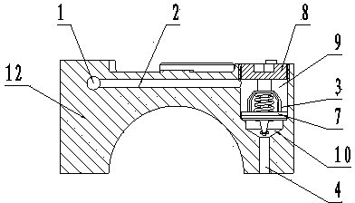 Engine piston cooling device