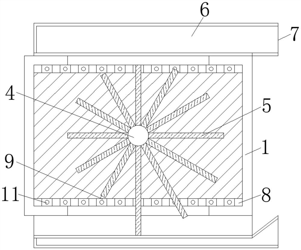 Noise reduction air supply device for refrigerated display cabinet