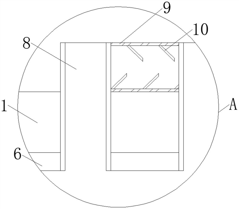 Noise reduction air supply device for refrigerated display cabinet