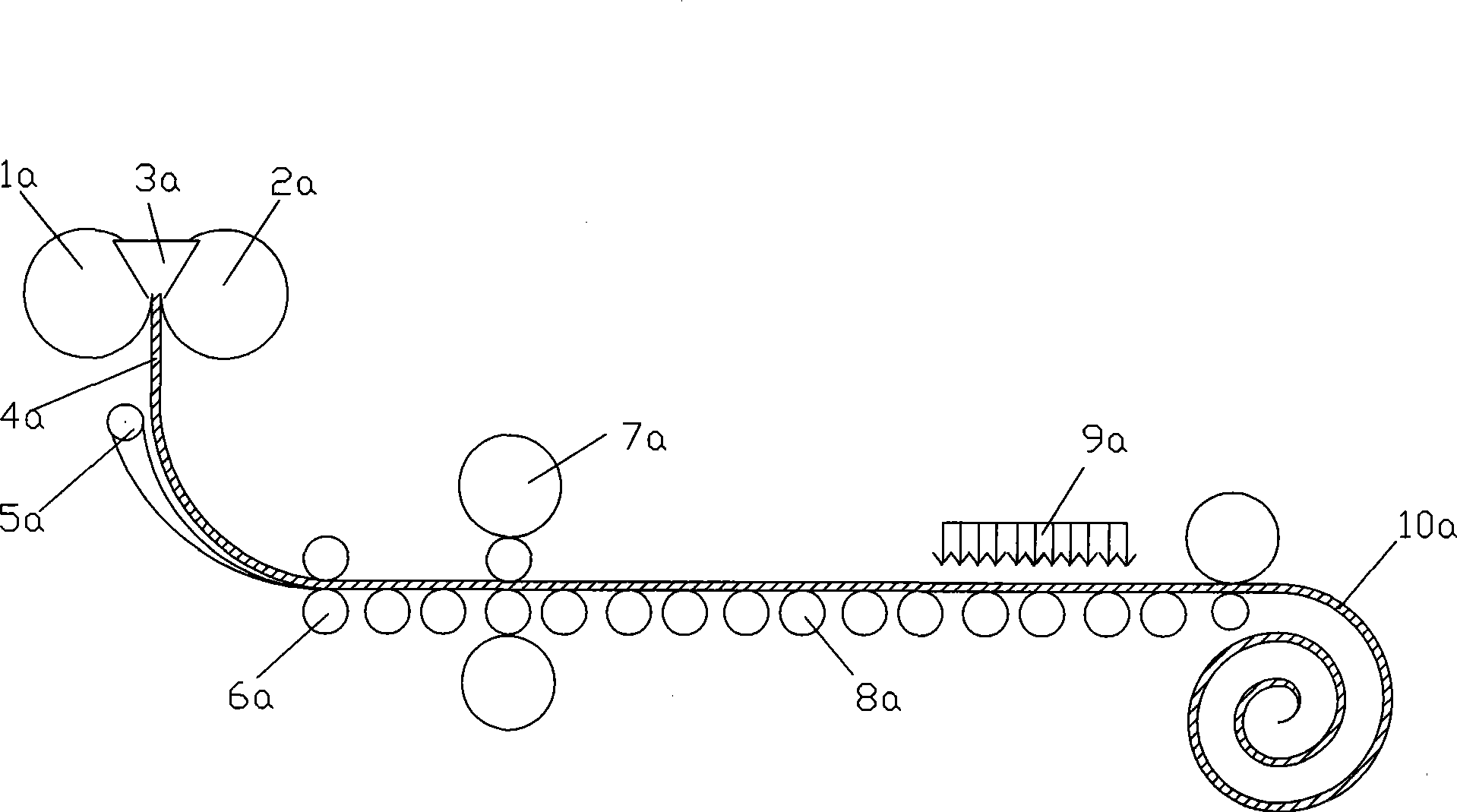 Control method of roll forming of twin-roll thin strip continuous casting cooling roll