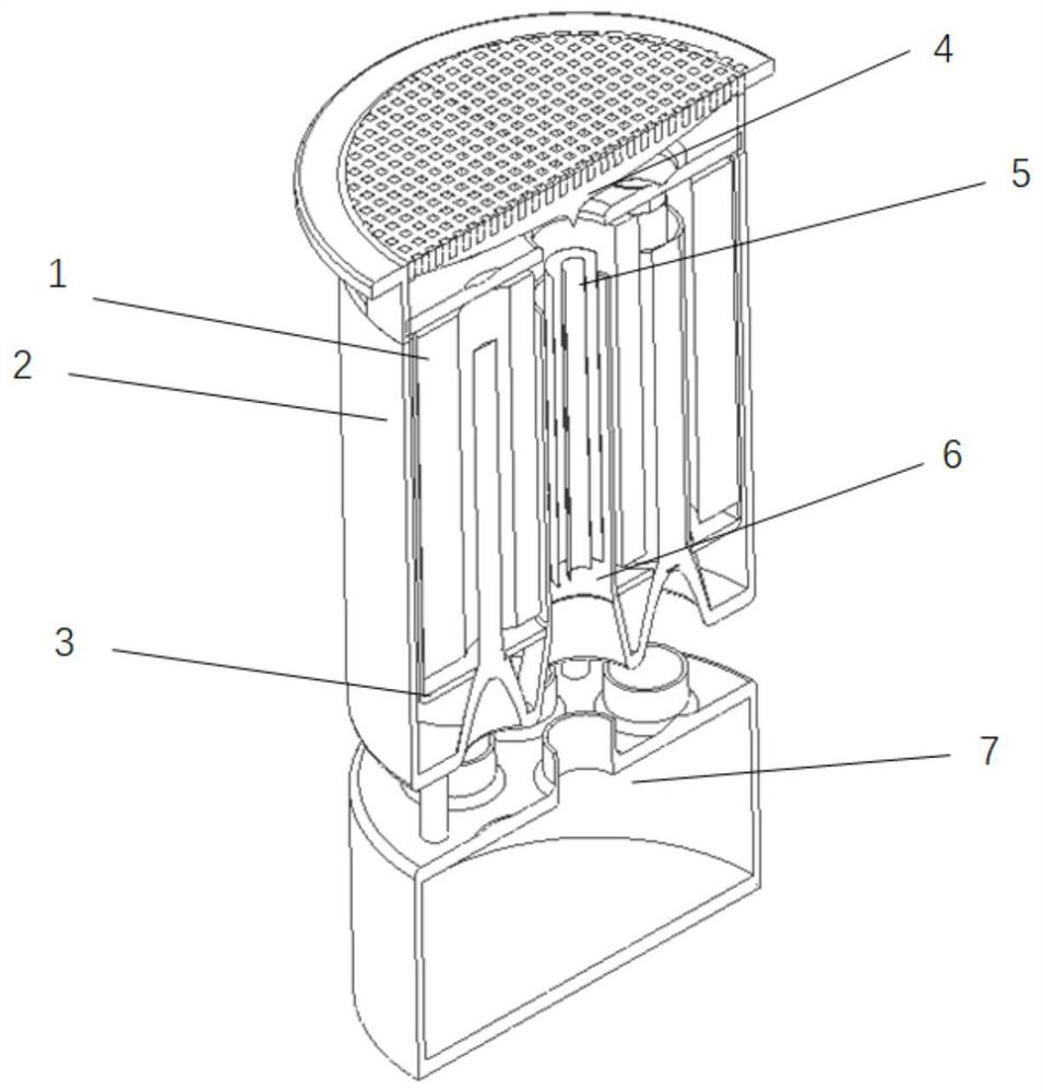 Air water taking device based on chimney effect