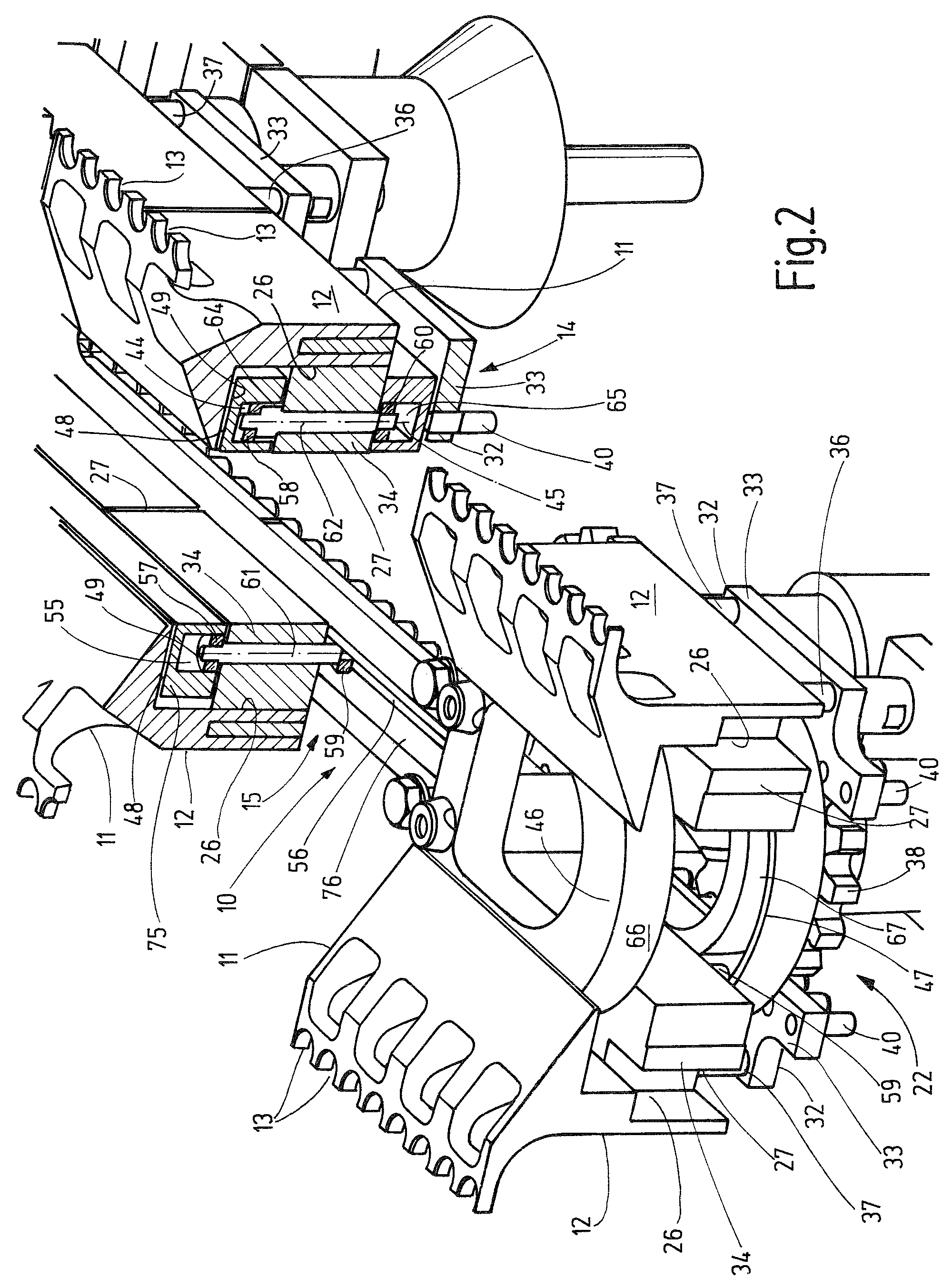 Apparatus for transporting containers to at least one processing station
