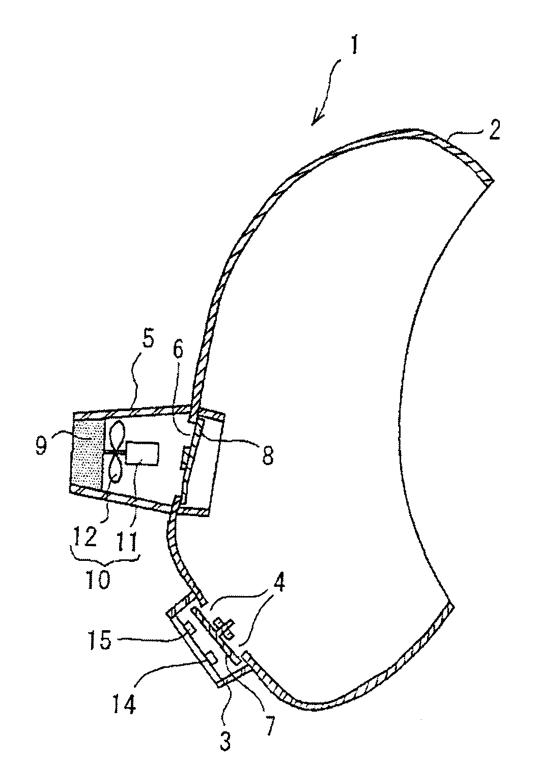Mask device with blower