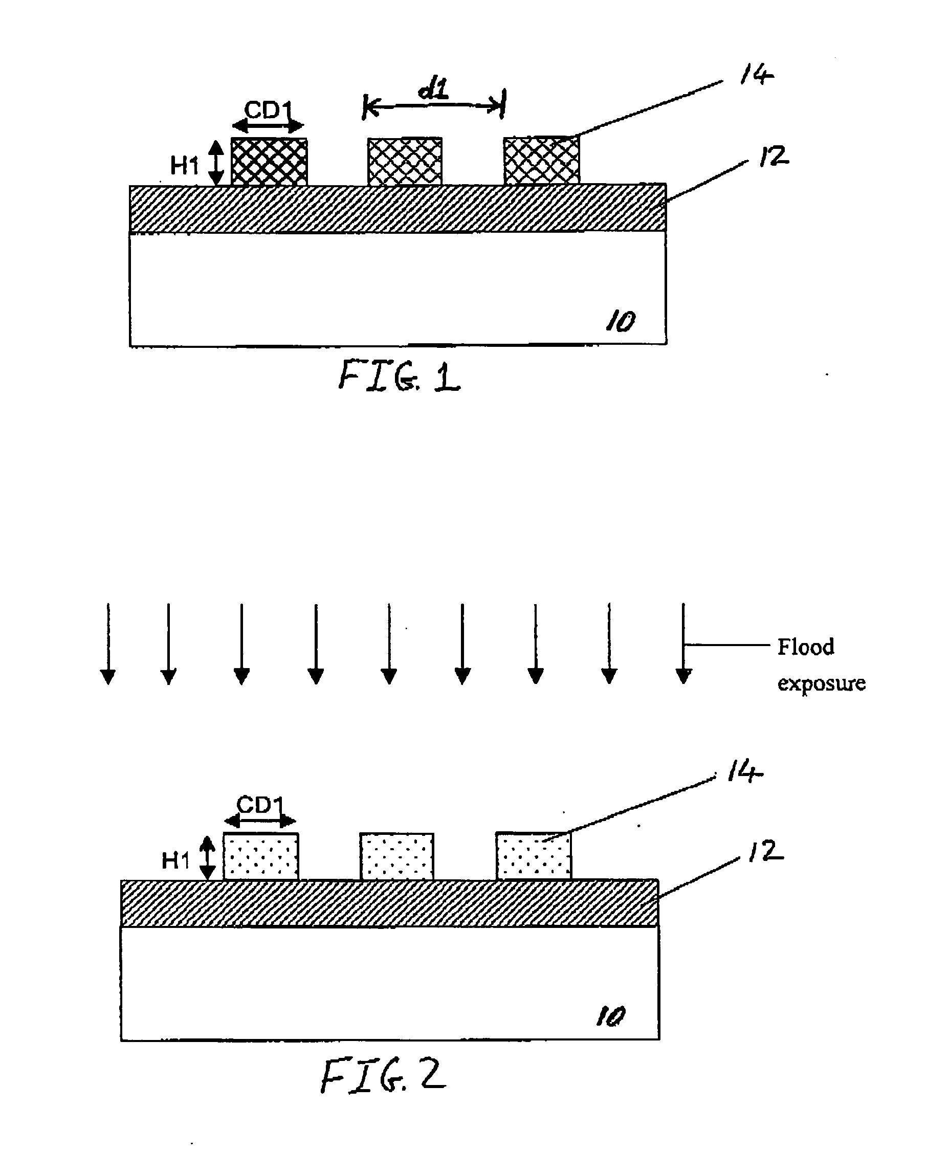 Methods for using a silylation technique to reduce cell pitch in semiconductor devices