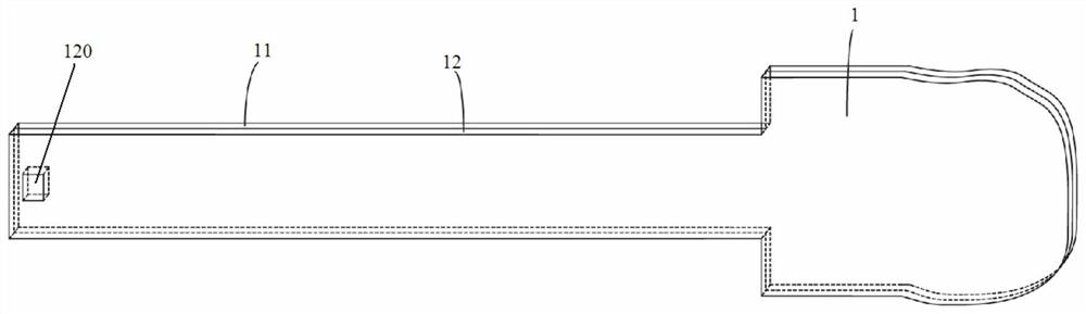 A folded nerve electrode array system and its preparation method