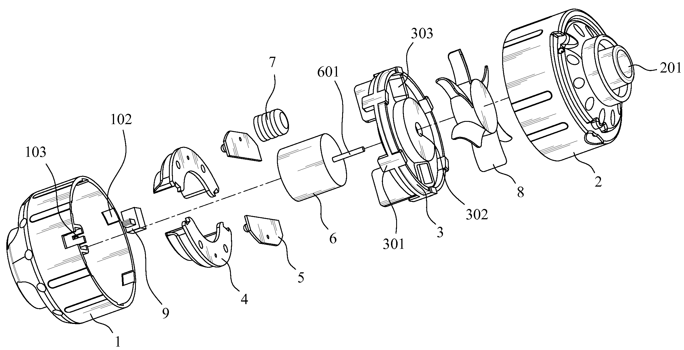 Wind-powered light-emitting diode lamp