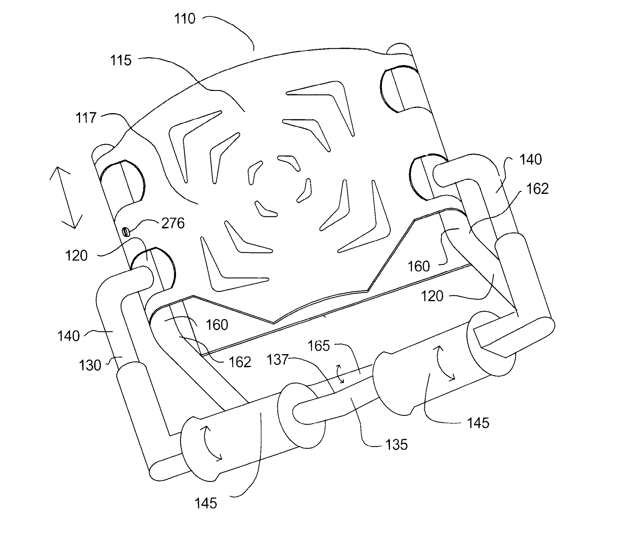 Platform for exercise apparatus and other devices