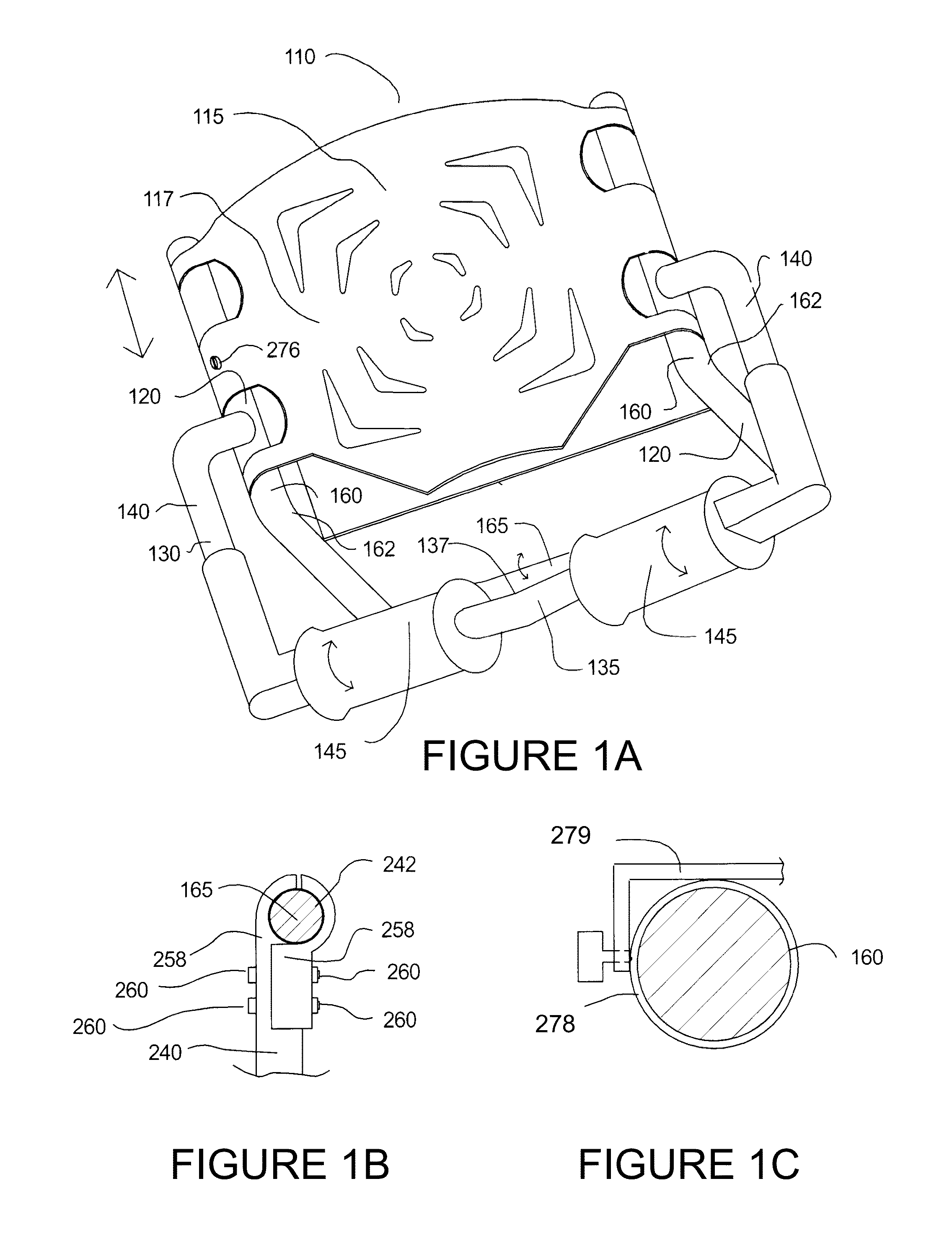 Platform for exercise apparatus and other devices