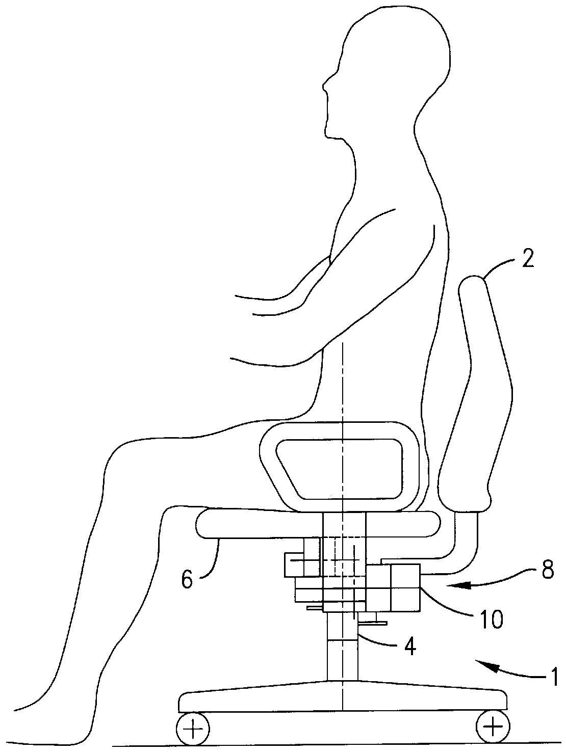 Chair having automatic adjustable cycle seat