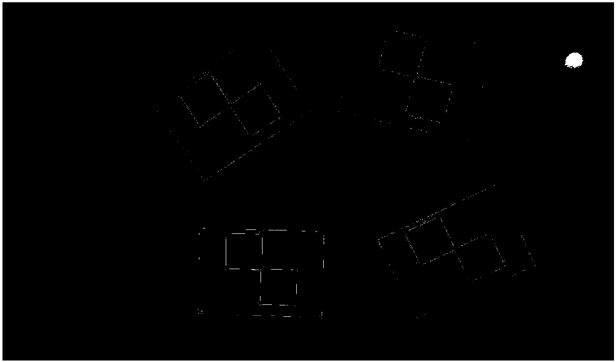 X-shaped corner extraction method based on image contour