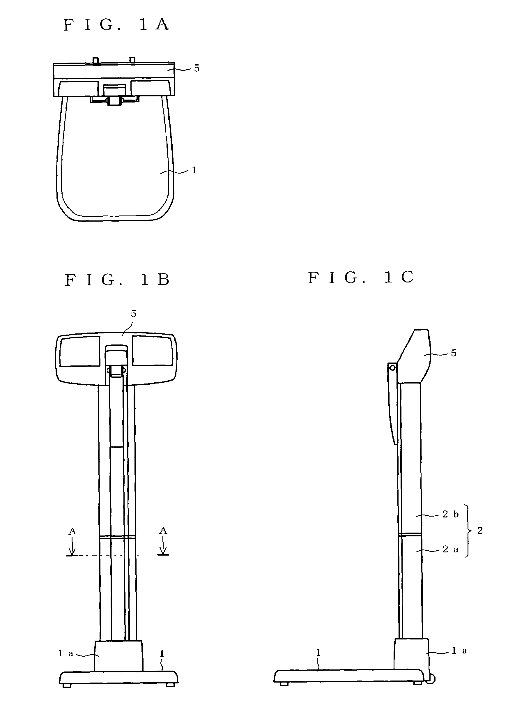 Bioinstrumentation apparatus with height measuring device