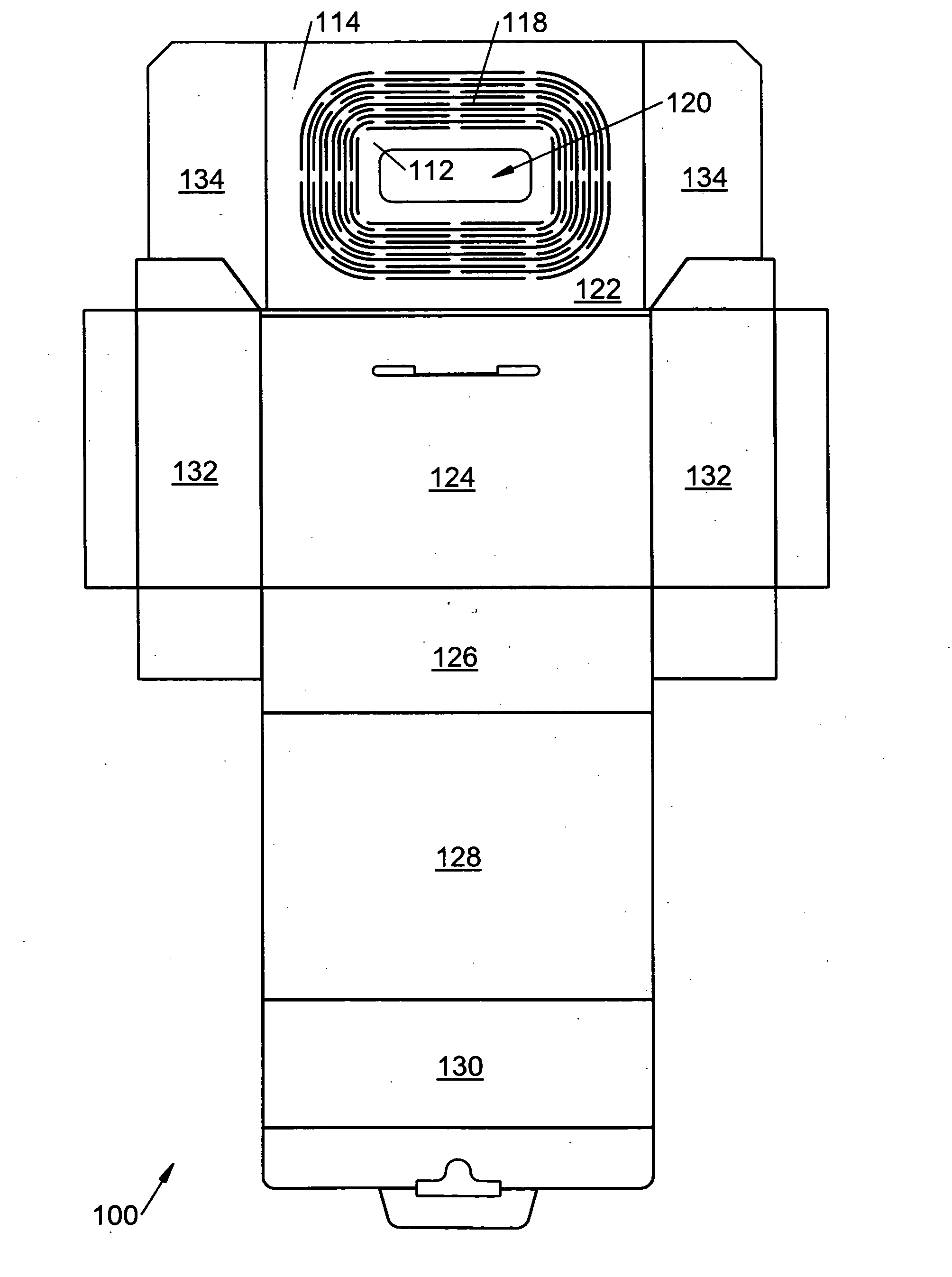 Suspension / retention packaging