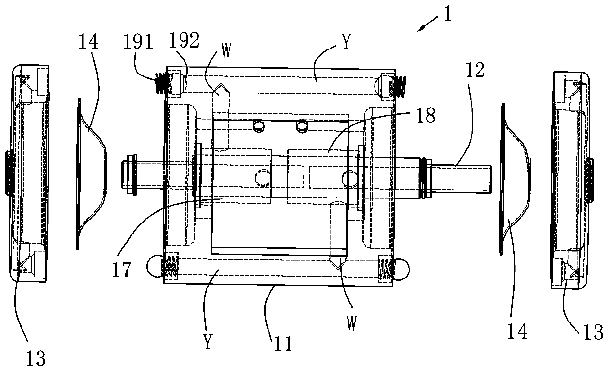 Compact axial output diaphragm pump for vascular surgery