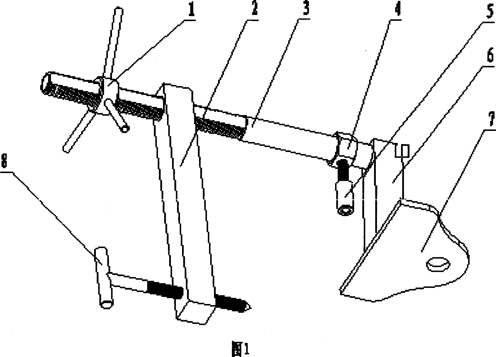 Clamping-overhanging rail for escape of window and installing method thereof
