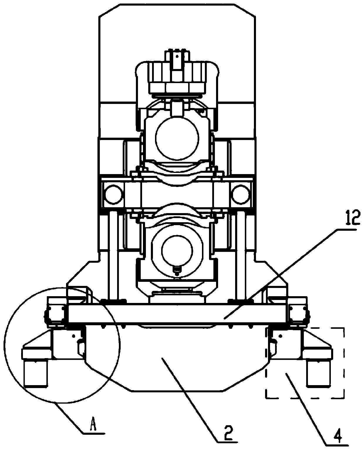 Roll changing device for rolling mill
