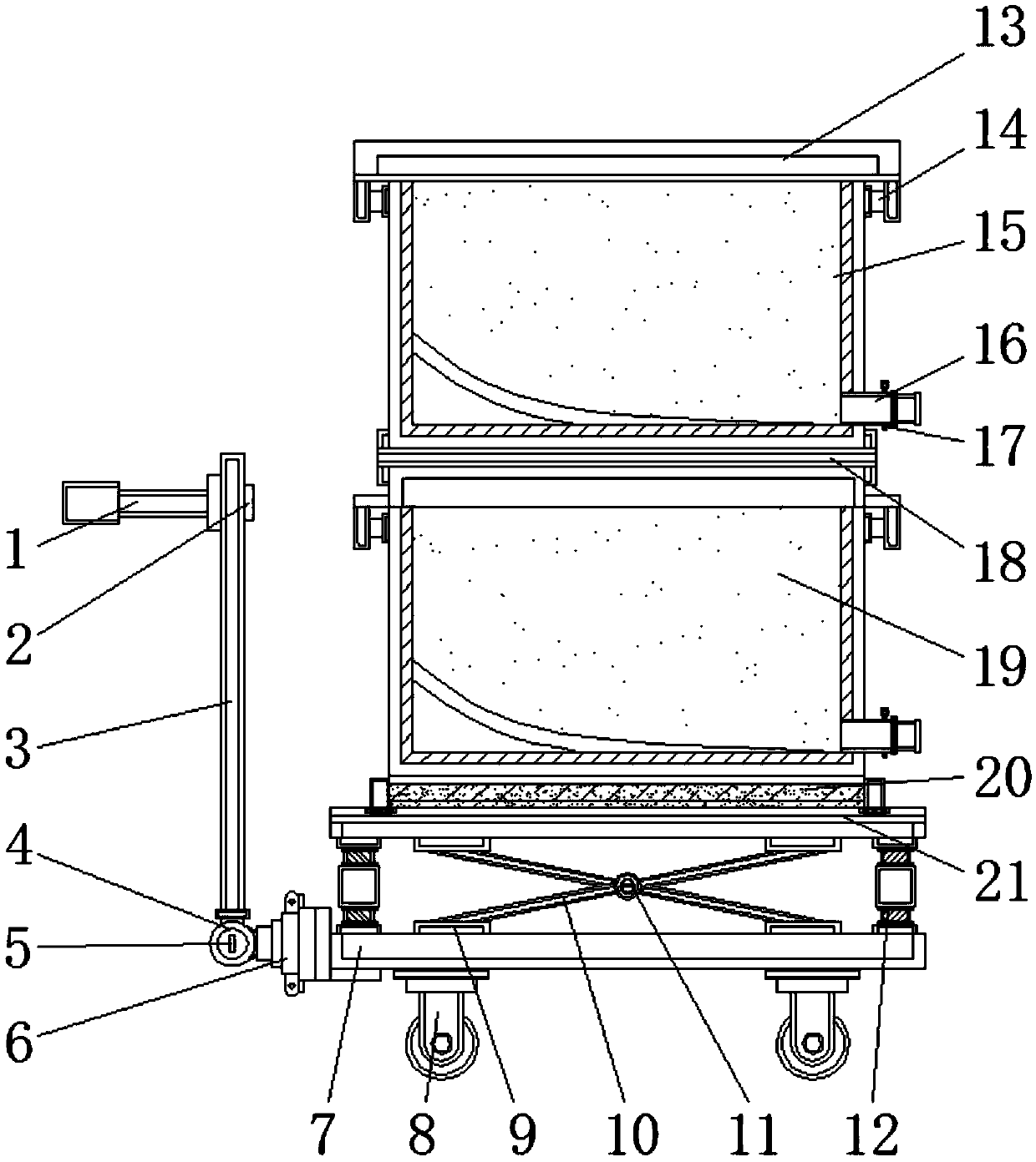 Multifunctional transportation vehicle for aquatic feed production