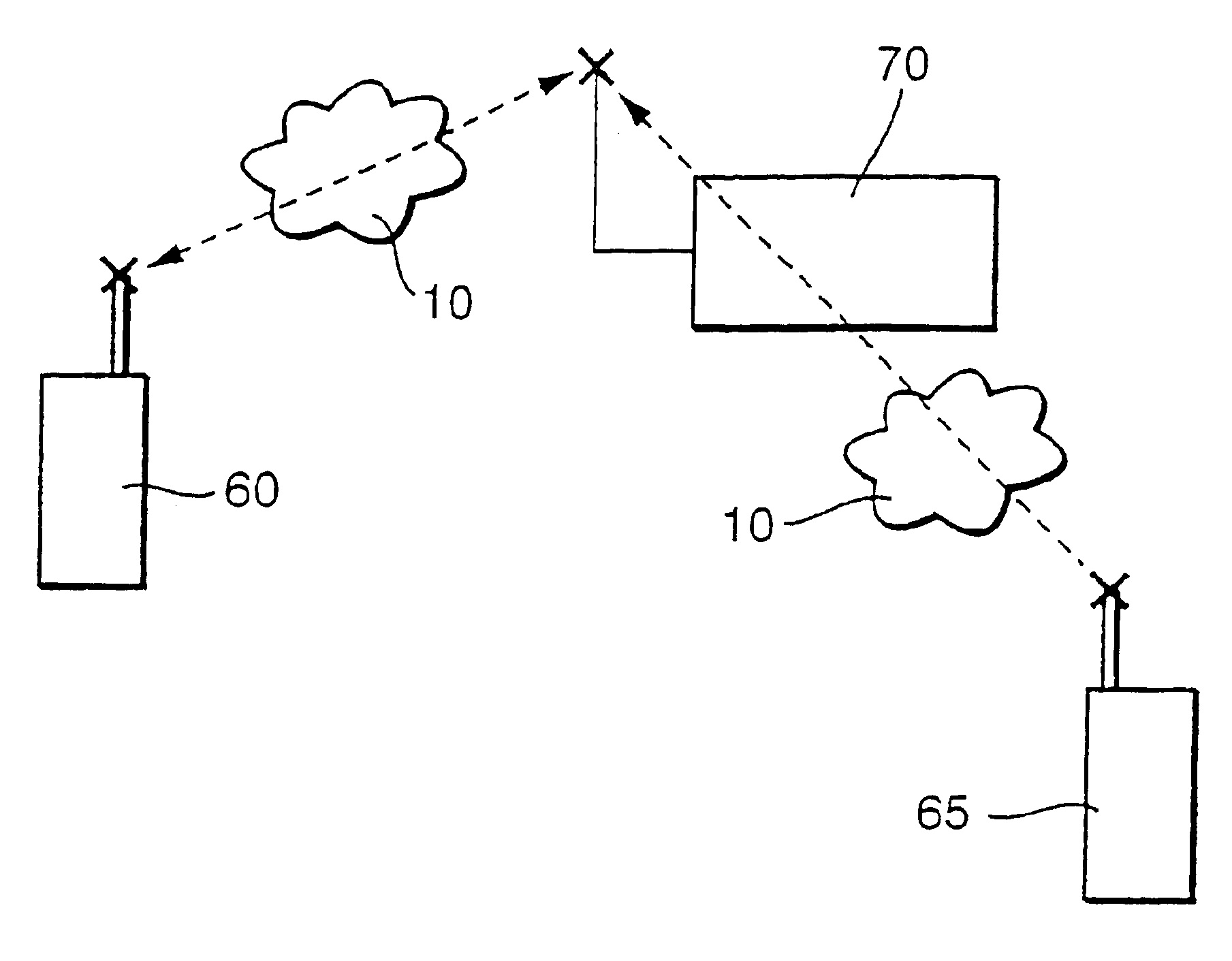 Transmission frame and radio unit for transmitting short messages with different data format