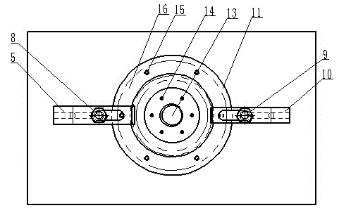 Right-angle gear reducer clamp and application method thereof