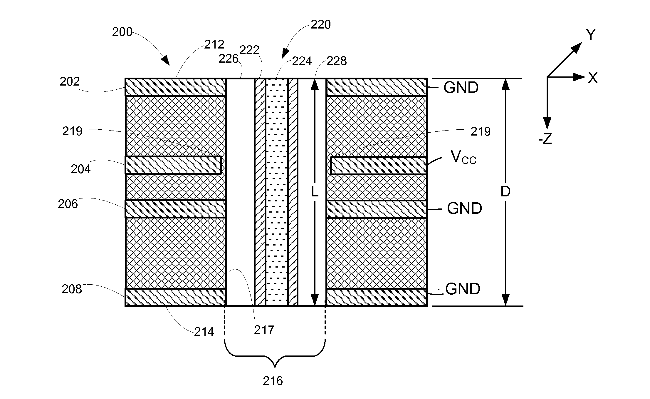 Z-directed pass-through components for printed circuit boards