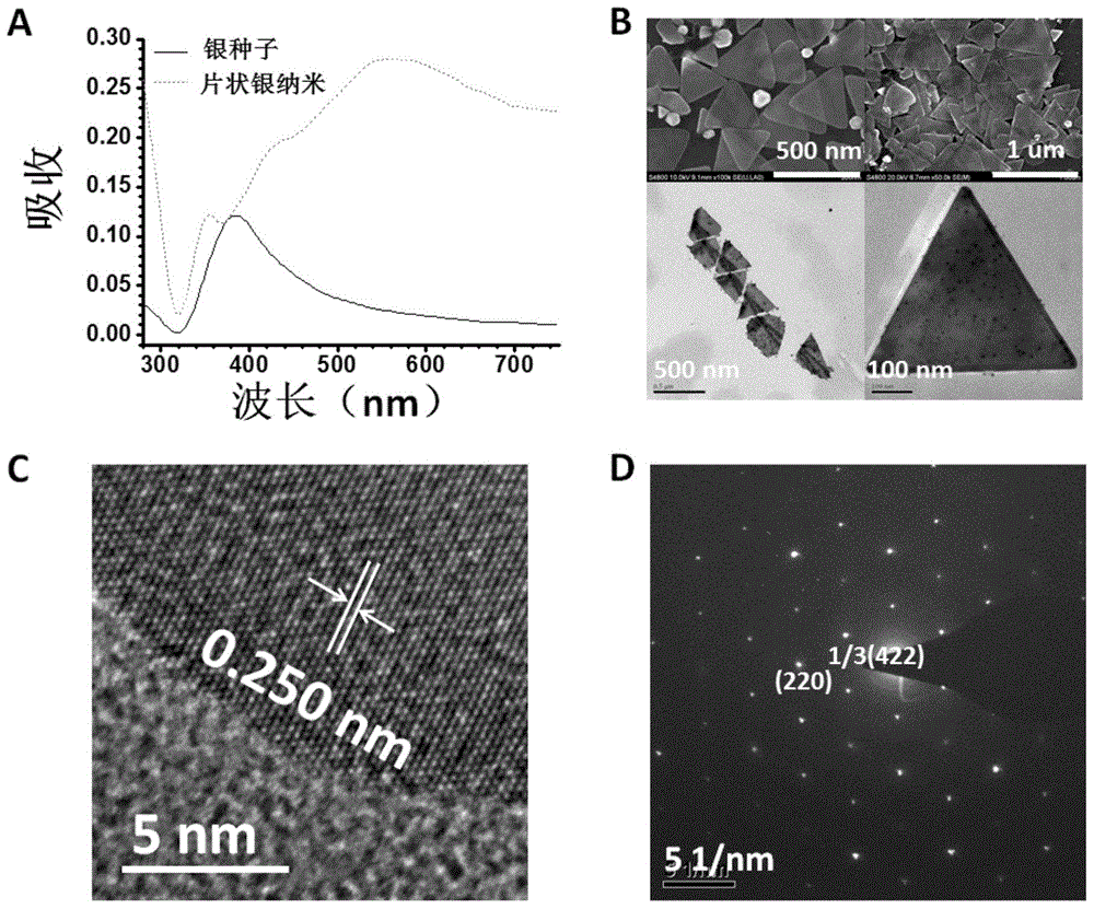 Preparation method for flaky silver nanometer materials
