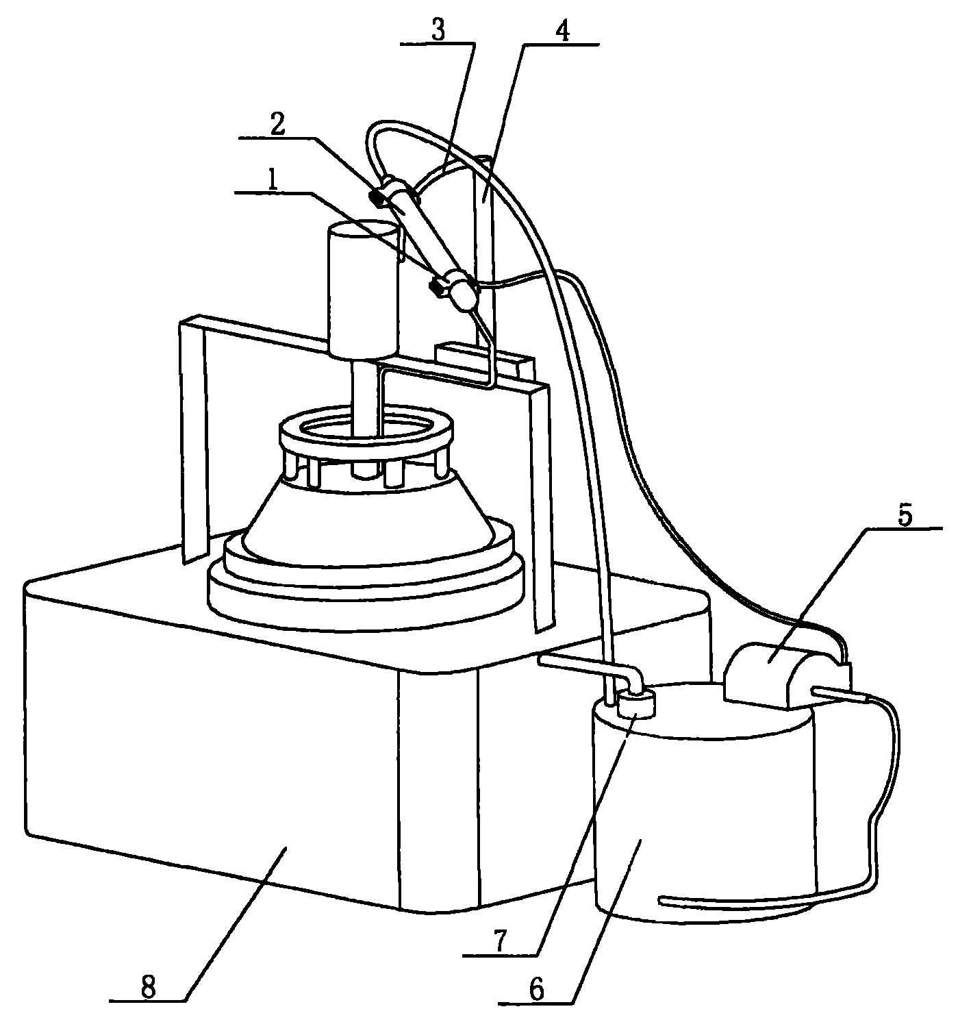 Adjustable-pressure automatic stirring liquid supply system