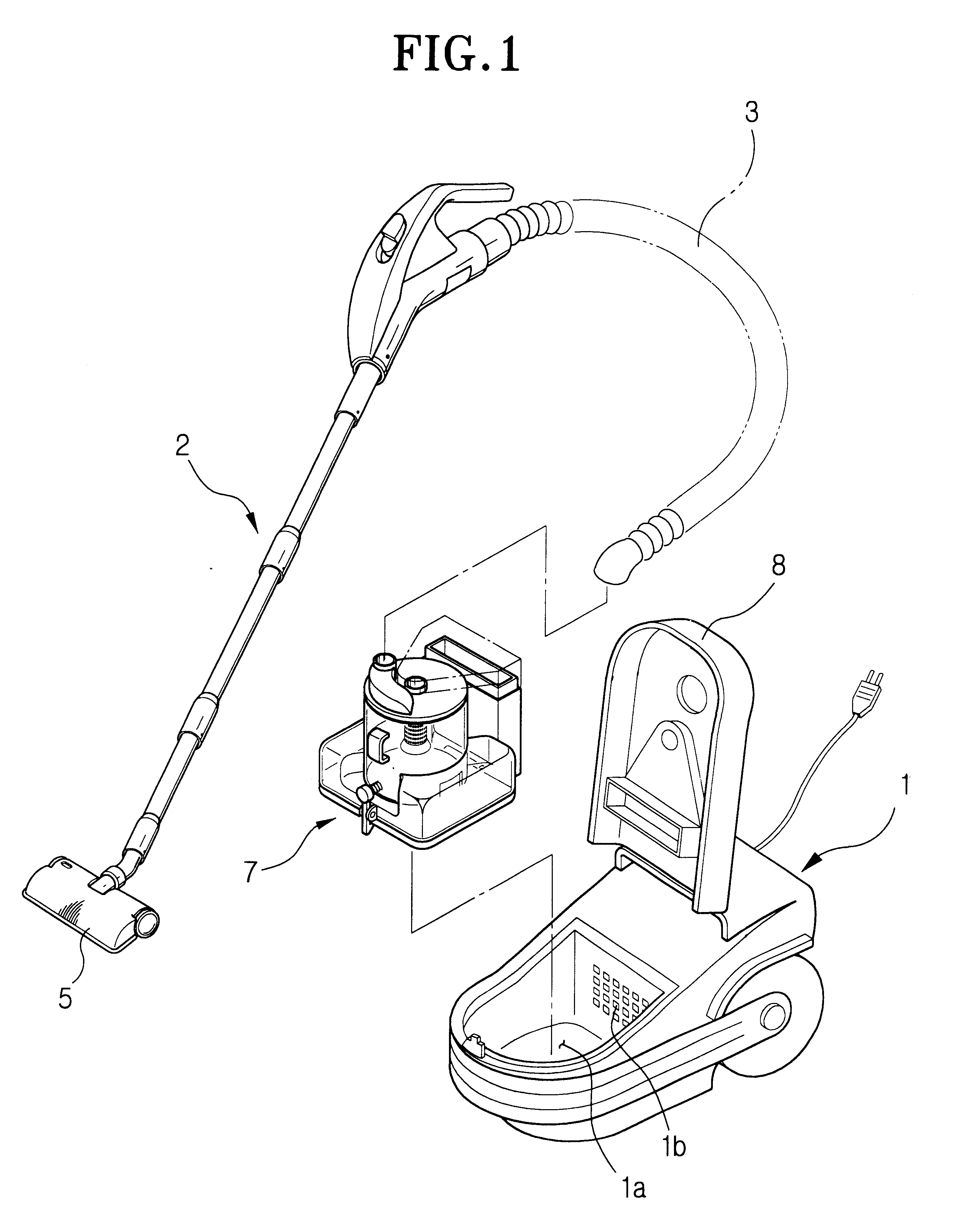 Vacuum cleaner having a cyclone type dust collecting apparatus