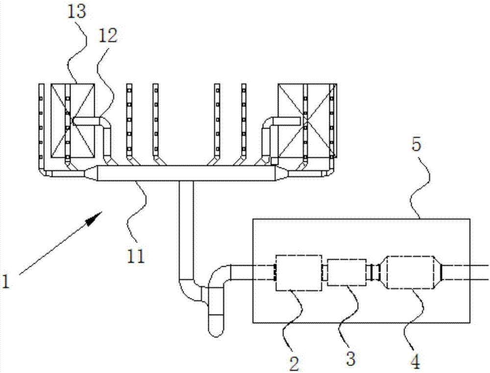 Kitchen fume purifying device