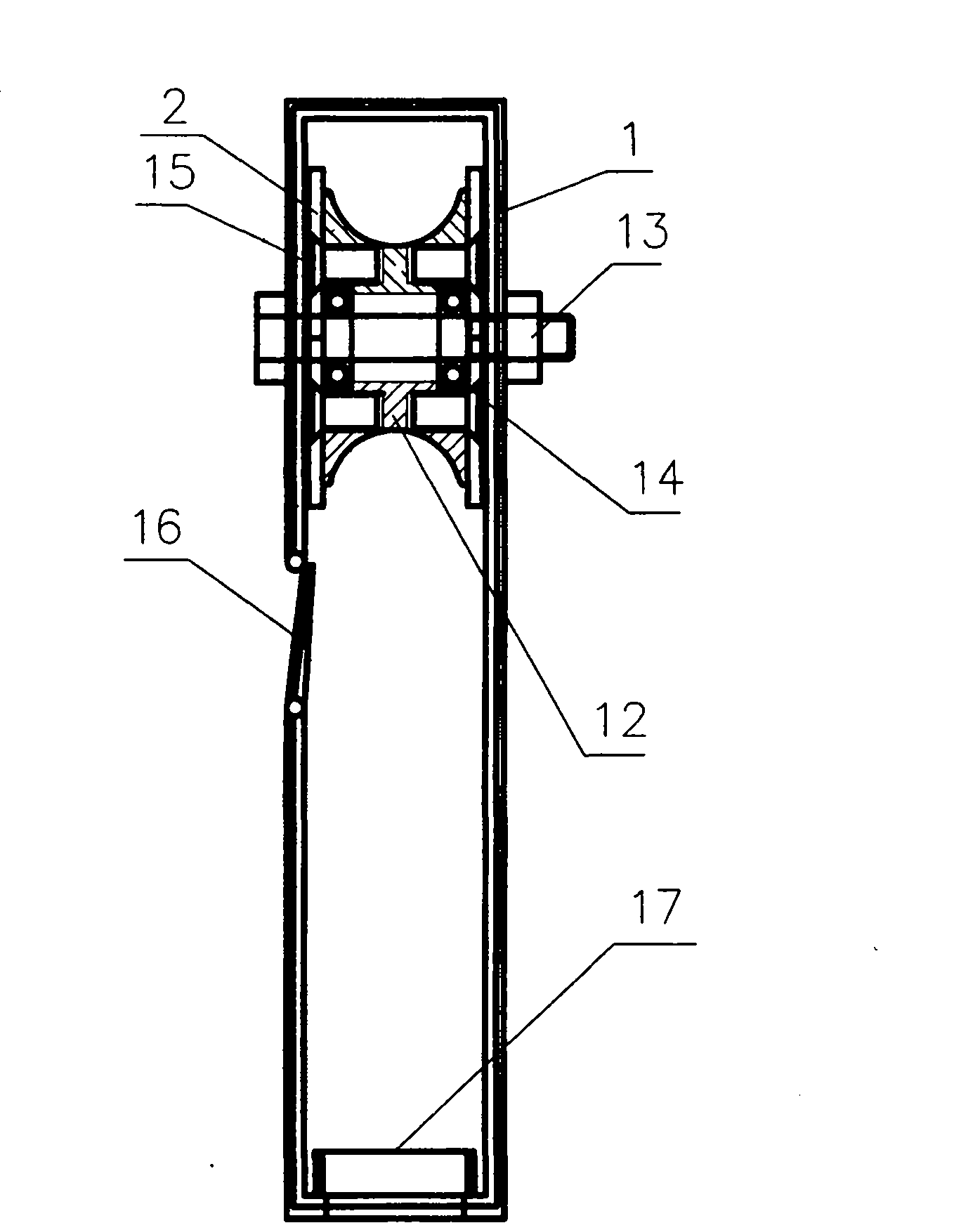 High-voltage power line conductive and earthing wire foreign matter processing device