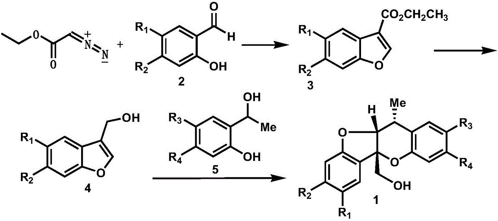 Synthetic method of paeonia veitchii lynch alcohol and structural analogue thereof