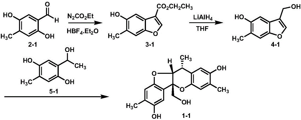 Synthetic method of paeonia veitchii lynch alcohol and structural analogue thereof