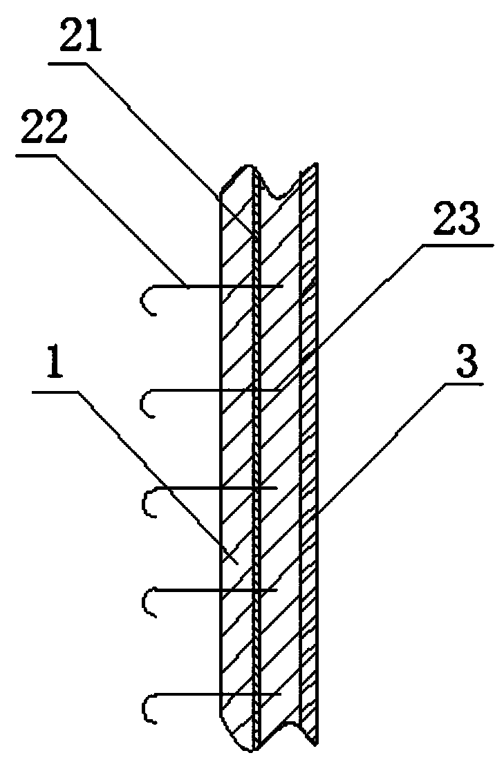 Novel wall decoration composite plate and construction method thereof