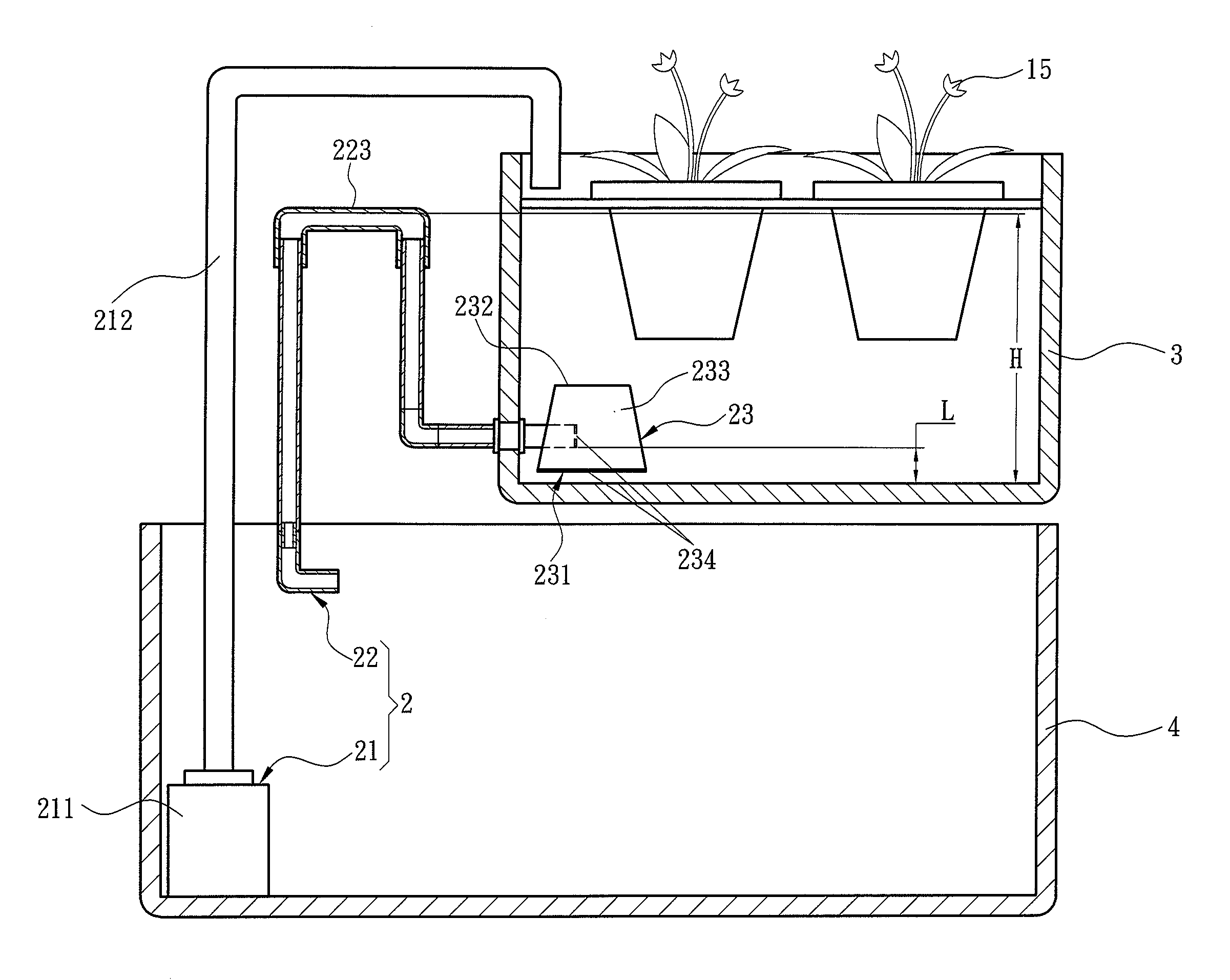 External cultivation liquid siphon